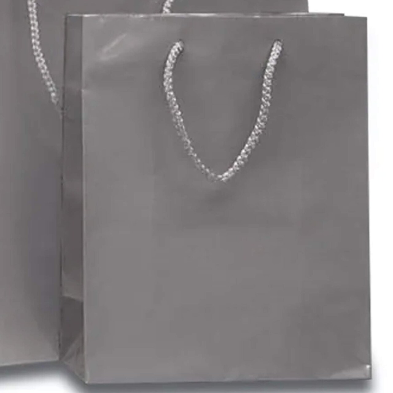 High-Gloss Mini Paper Totes 4 3/4'' x 2 3/4'' x 6 3/4'' for Stylish Gifts
